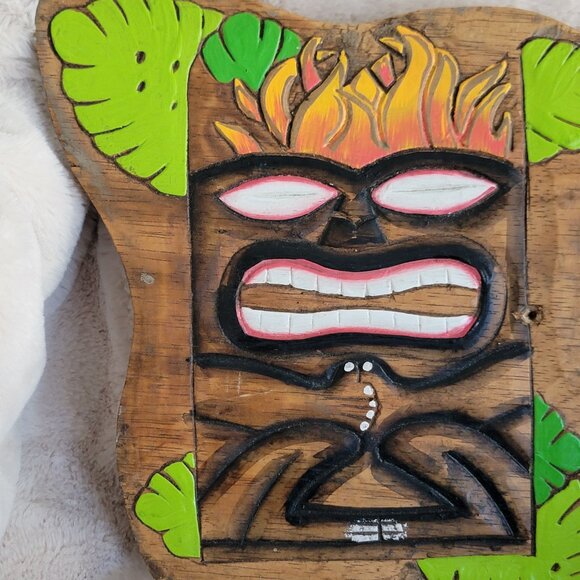 15" x 10½" Ron Jon Wood Decor Tiki Sign Bar Pool Man Cave Surfer Gift Nautical - Picture 2 of 16